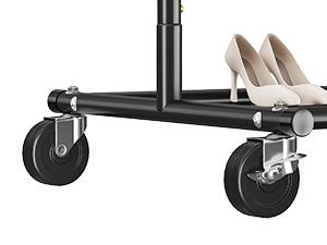 BePatio Heavy Duty Clothes Rack with Wheels Adjustable Portable Rolling Clothing Racks for Closet Bed Room Laundry Room Commercial Use Max Load 298 LBS Hang 150+ Clothes Metal Clothes Rack Rust-Off Resists Rust with Premium Coating Metal