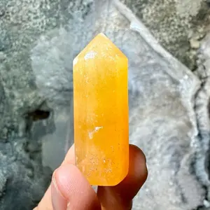 3 Orange Calcite Small Tower