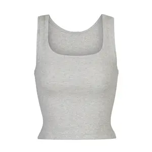 COTTON RIB TANK | LIGHT HEATHER GREY COTTON RIB TANK | LIGHT HEATHER GREY