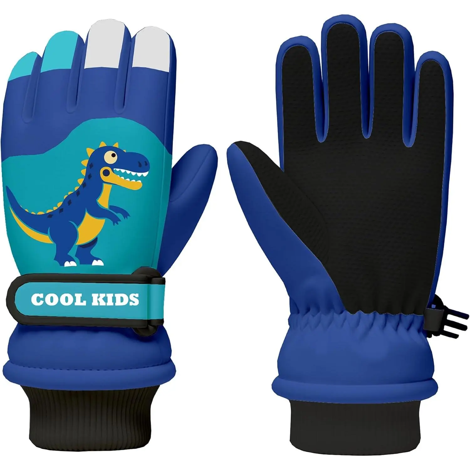 X-GLV01   Kids Winter Snow Ski Gloves, Waterproof Cold Weather Insulated Outdoor Snowboard Gloves for Toddler Boys 3-11Y