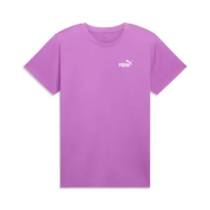 PUMA Womens Essentials Small Logo Crew Neck Short Sleeve Casual Tops Casual - Pink