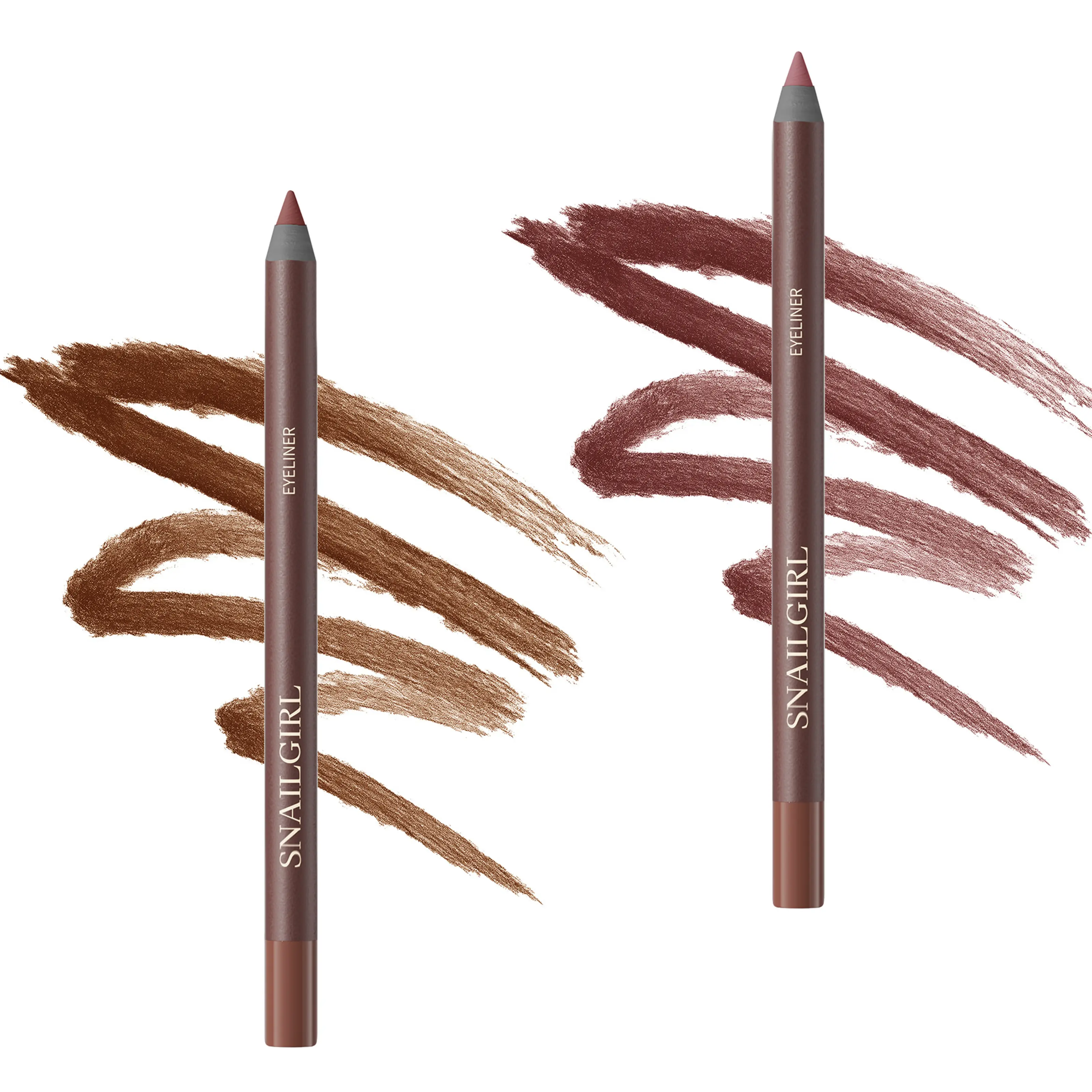 3-Pack Silky Waterproof Eyeliner Pencil Set (Black, Brown, Chocolate Plum) - Long-Wear Eyeliner, Smudge-Proof, Transfer-Proof Makeup, Creamy Eye Pencil with Built-In Sharpener, Flawless Sensitive-Safe, Vegan, Gluten-Free, Cruelty-Free Daily Cosmetic