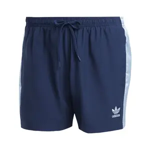 adidas Mens Adicolor 5 Inch Swim Shorts Casual Swimwear Casual - Blue