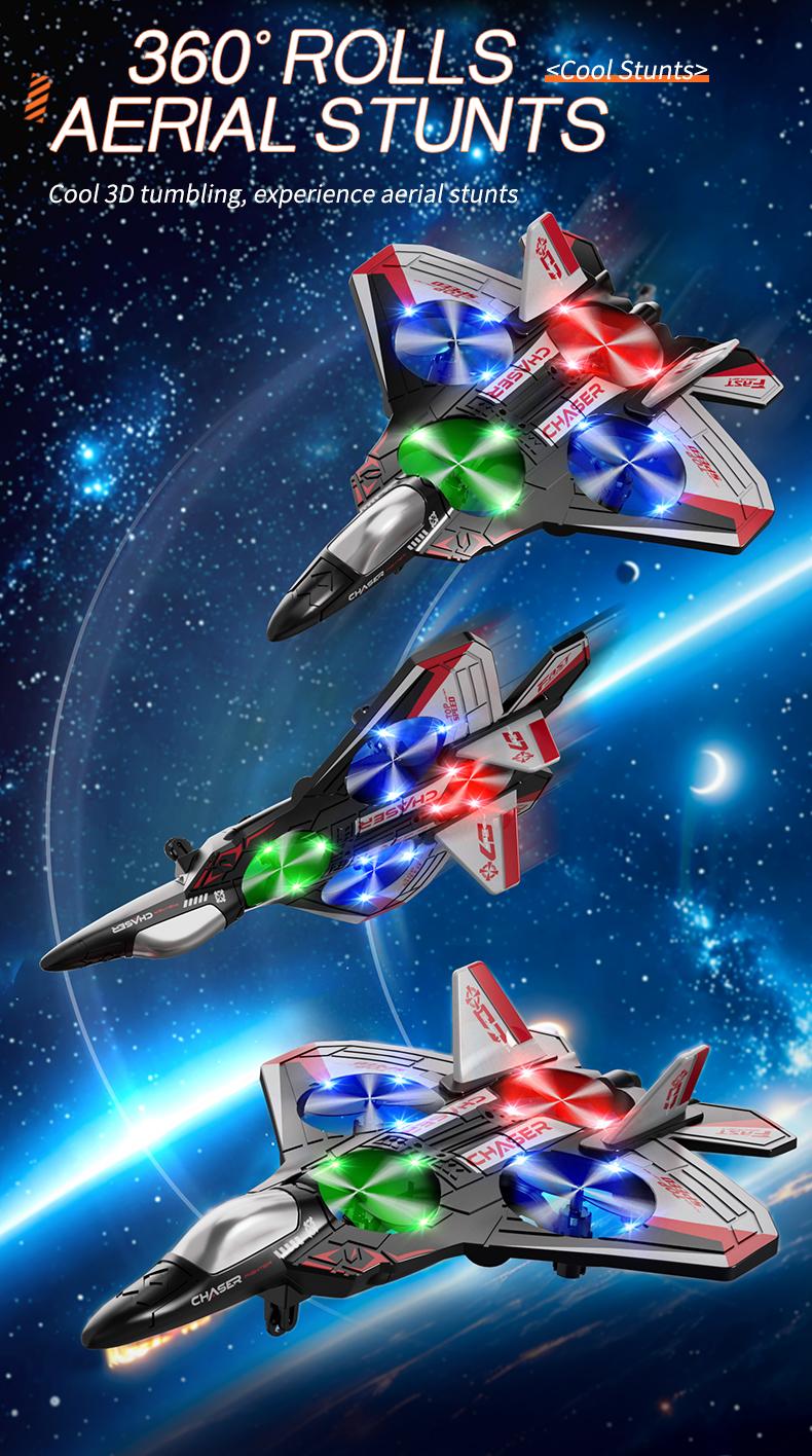 [Children's Day]RC Planes Remote Control Airplanes for Kids, Foam Remote Control Planes for Kids Adults Beginners, Remote Control Helicopter Fighter Jet Drones for Kids Adults, 360° Flip Easy to Fly