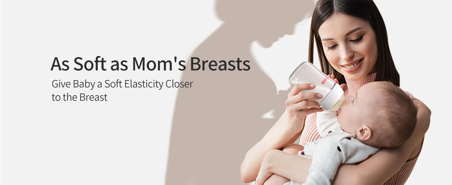 Pigeon PP Nursing Bottle Wide Neck, Anti-Colic, Streamlined Body, Natural Feel, Easy to Clean, 5.4 Oz (Pack of 4), Includes 4pcs SS Nipples (0m+) baby registry essential