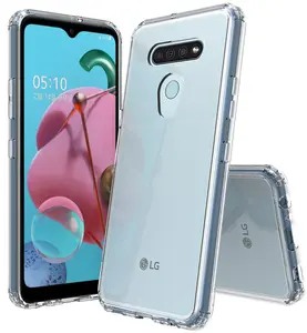 Case for LG K51, Clear [Aquaflex] Transparent Flexible TPU [Shock Absorbing] Cover for LG K51, Reflect, Q51 (LM-K500, L555DL)