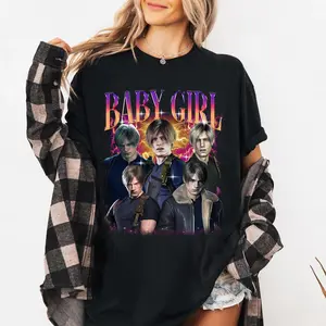 Leon S. Kennedy Resident Evil Baby Girl Bootleg T-Shirt, Leon S. Kennedy Gaming Shirt, Resident Evil, Horror Game Shirt,