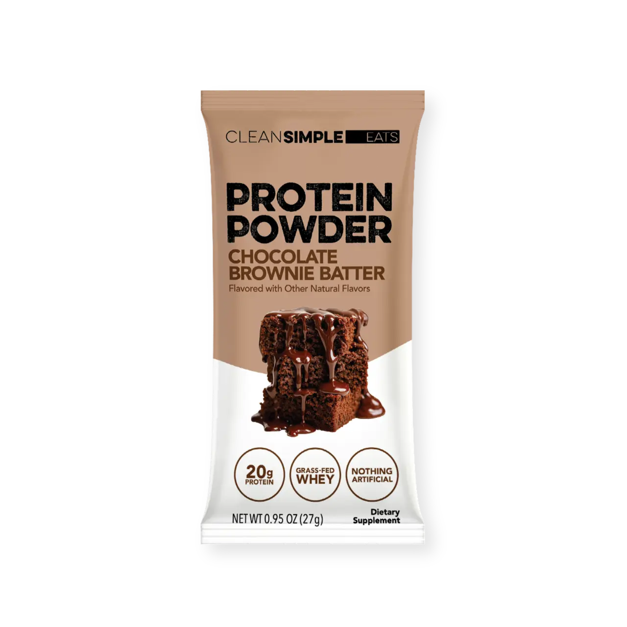 Protein Powder: Chocolate Brownie Batter Single Serving Stick Pack (Tik Tok Exclusive)