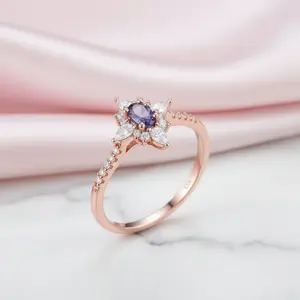 Oval Cut Lab Alexandrite Gemstone