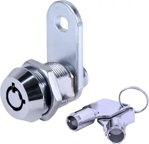 Security Products MEI-2400AS-KA Tubular Cam Lock with 5/8" Cylinder and Chrome Finish, Keyed Alike