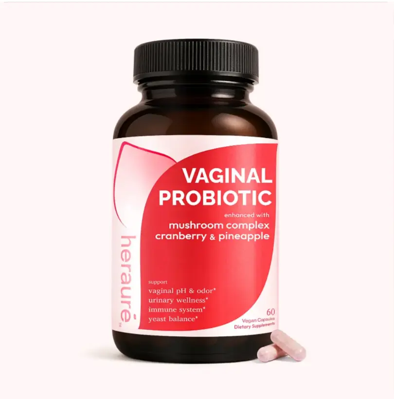 Women's Unflavored Intimate Probiotics Capsules - 7B CFU, 7-in-1 Mushroom Complex, Cranberry, Pineapple, GOS Prebiotic, pH Balance Support, GMP Cert., Daily Vegan Supplement, 60 Capsules (30 Servings)