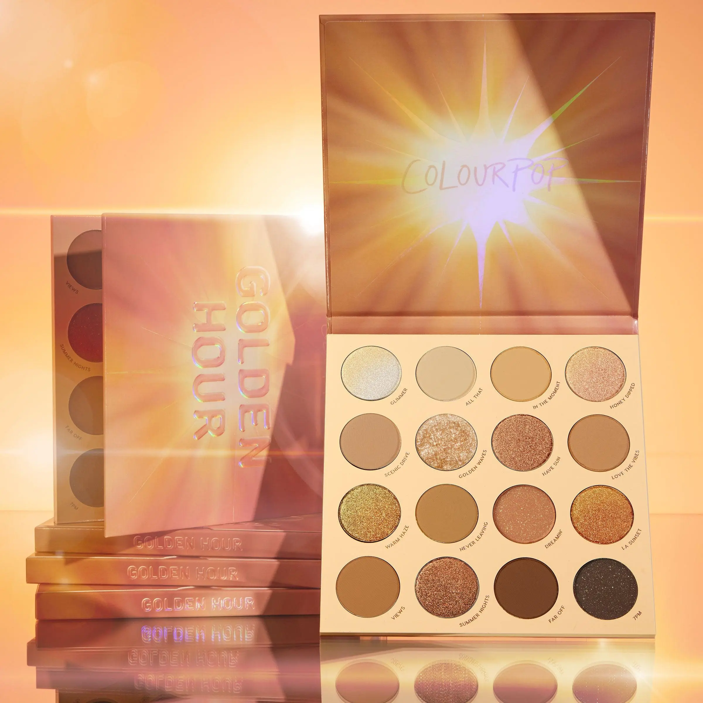 ColourPop Golden Hour - Sunset-Tone Shadow Palette Long-lasting 0948