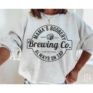 Breastfeeding Brewery Sweatshirt Mamas Boobery Sweater Funny Breastfeeding Shirt Breast feeding New Mom Gift Mama Shirt Baby Shower Gift