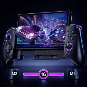 Wireless Pro Controller for Switch Switch 2 OLED with RGB Lights, Programmable Macros, Dual Vibration, Turbo Wake Up, Gaming Controller Gift for Gamers
