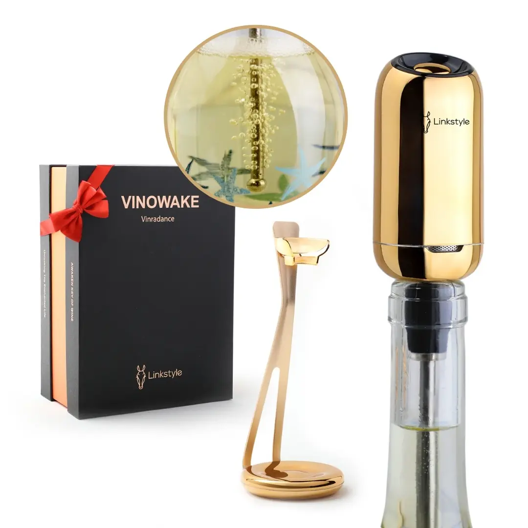 Premium Electric Wine Aerator - Luxury Red Decanter, Bar Gift for Wine Enthusiasts, Kitchen & Bar Accessory Utensil