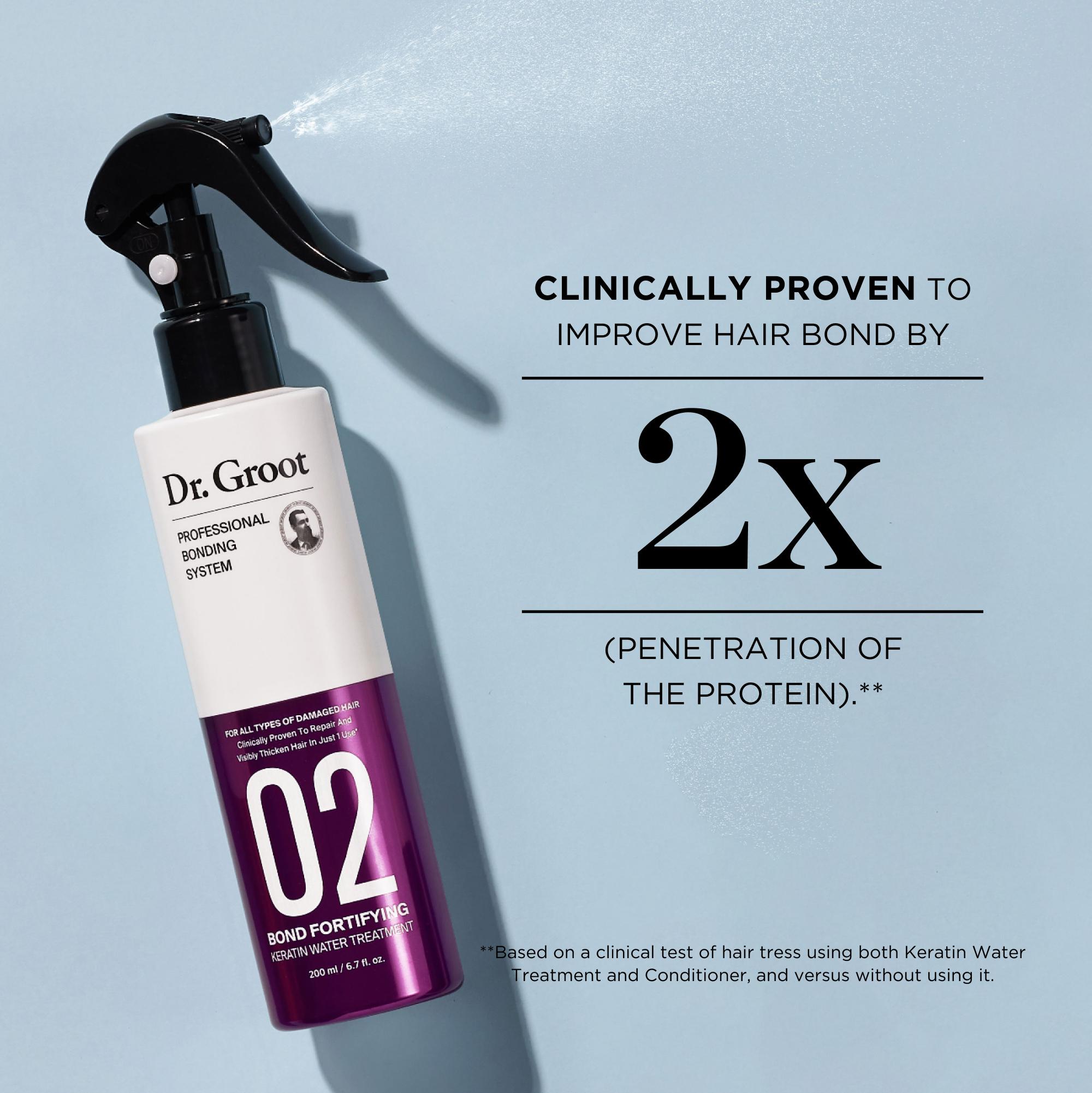 Dr. Groot Complete Set + Professional Bonding System Keratin Water Treatment