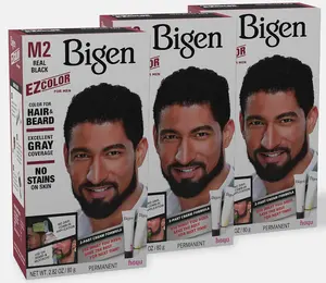 M2 Bigen EZ Color for Men - Real Black - (Pack of 3)