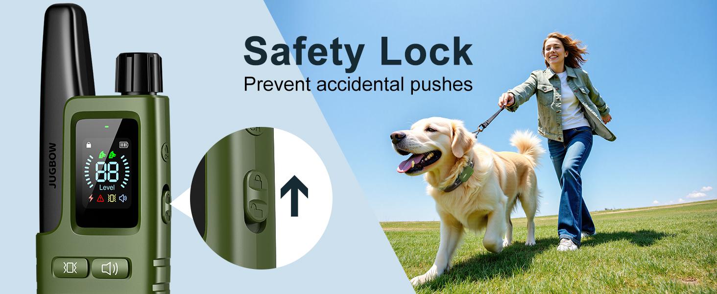 JUGBOW Dog Training Collar 4500FT Dog Training Behavior Aid, Remote IPX8 Waterproof with 4 Training Modes, Outdoor Rechargeable E-Collar DT61 #Summervibes #petlovers