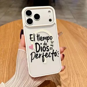 God's Perfect Timing Faith Phone Case Boasting A Sleek Transparent Build With Built-In MagSafe Compatibility For iPhone 17 16 15 14 13 12 11 X XS Pro Max Plus Air Samsung Galaxy S25 S24 S23 S22 Ultra