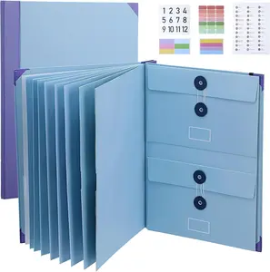 Important Document Organizer, Accordion File Organizer with Labels & Expandable Pockets, Manila Folder for Passports & Birth Certificates,will,Office & Home Storage,folder office accessories,