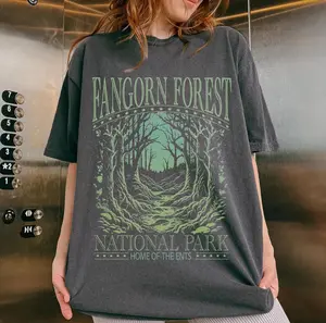 LOTR Middle Earth Inspired Tee on a Comfort Colors unisex shirt, perfect bookish gift for men and women, ideal BookTok fantasy reading T-shirt lovers.