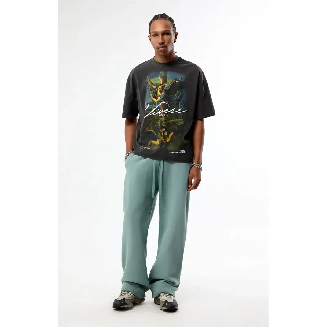 Pacsun Men's Blue Fleece Extreme Baggy Sweatpants