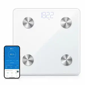 Intelligent Precision Bluetooth Weight Scale with 13 Key Body Composition Analysis 180 kg Range App Connectivity for Health Monitoring BMI Body Fat Bone Mass