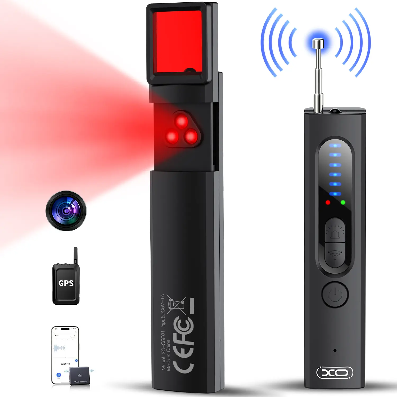 Hidden Camera Detectors, GPS Tracker Detector and RF Signal Scanner, For Office, Travel, Hotel, Car hidden camera GPS detector, Hidden Cam, Find Out Hidden GPS Trackers,back to school,back to school haul