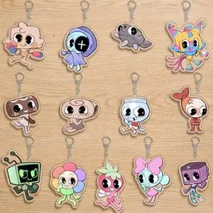 Dandy's World Keychain -  Kawai Dandy Characters Cosmo Finn Astro Sprout Vee Yatta Shrimpo Pebble Keychain