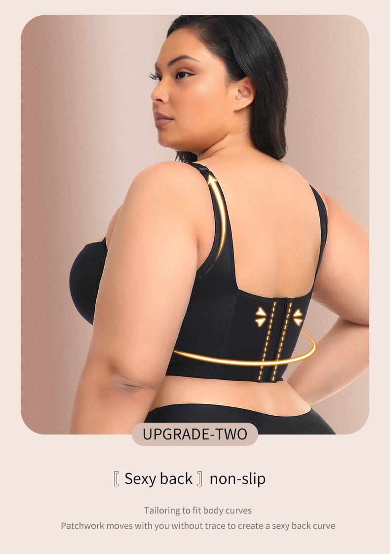Plus size woman's bra, comfortable, slimming and anti-sagging