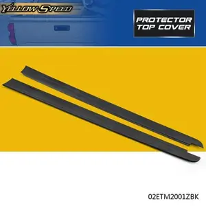 Left+Right Short Bed Rail Caps Panel Top Protector Fit For Tundra 2014-2020 New