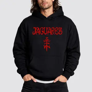 Jaguares Band Classic Logo Hoodie - Vintage Mexican Rock Pullover, Fleece Fabric Unisex Casual Streetwear Trendy Top for Men