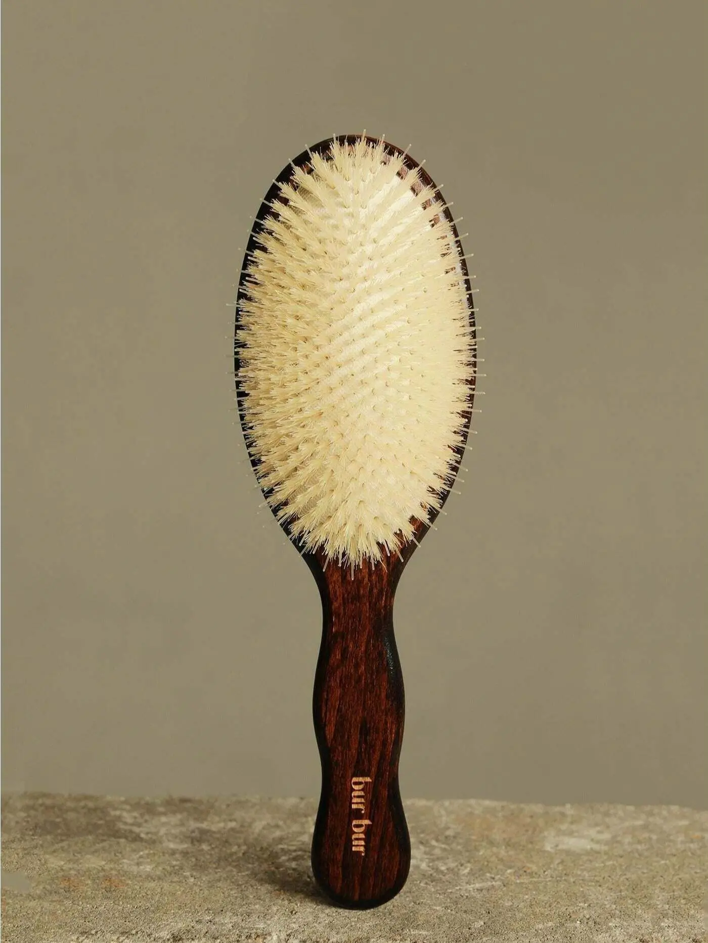 Bur Bur Mermaid Brush - Essential Brush with Ethically Sourced Bristles & Natural Rubber Cushion for Medium to Thick Hair