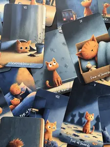 Cat Tarot Deck – AR Interactive Cards, 80 Card Set, Guidebook & Pouch