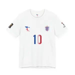 Bellingham #10 England Soccer Jersey Tee — Men's Football Fan Shirt