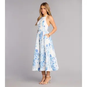 Garden RSVP Floral Midi Dress