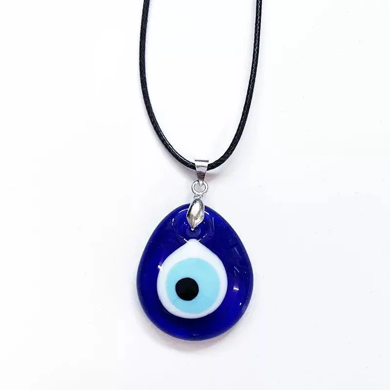 Evil Eye Necklace | Blue Pendant | Teardrop | Turkish | Nazar | Mal de Ojo | Protection | Jewelry | Gift charm
