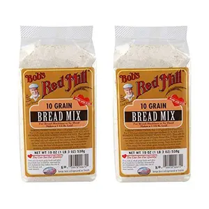 Bob's Red Mill Bread Mix, 10 Grain With Yeast Packet, 19 Ounce (Pack of 2)