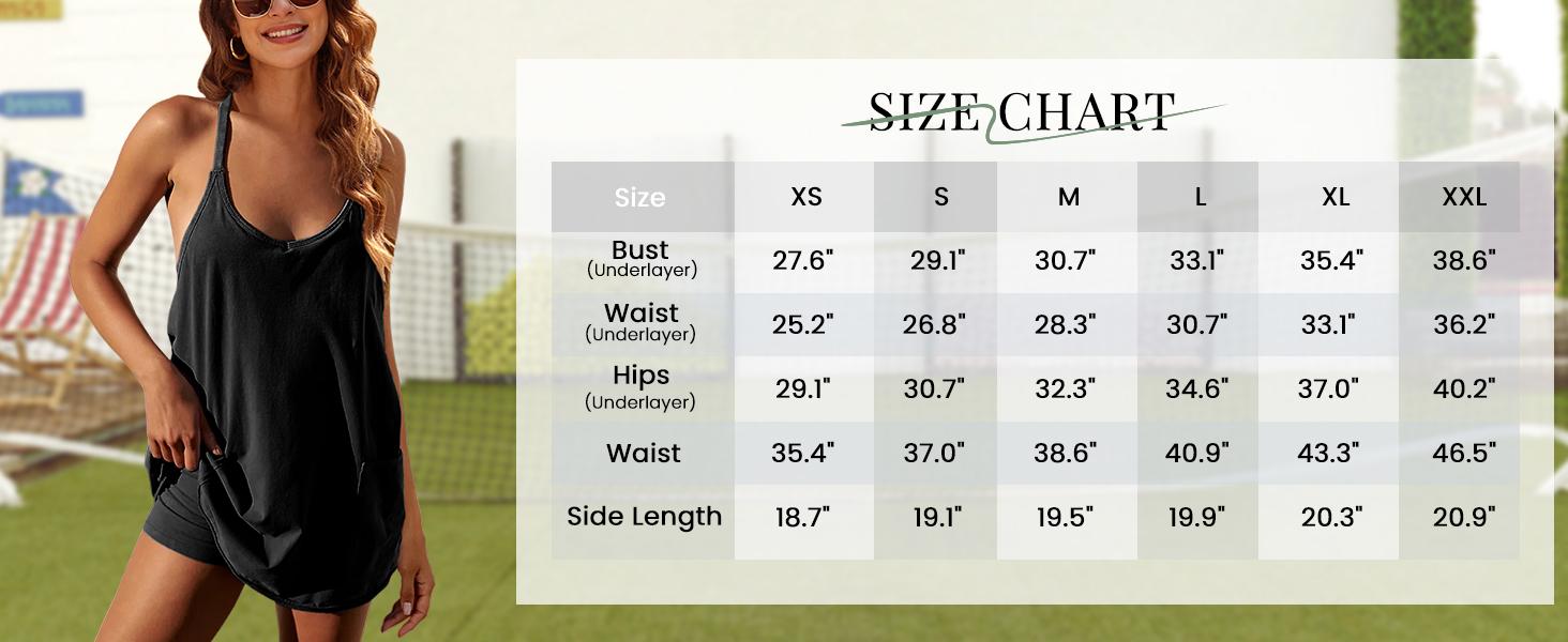 Molitree Women's Summer Sleeveless Mini Dress Athletic Dress V Neck Spaghetti Strap Short Tennis Dress with Built-in Shorts Molitree Women's Summer Sleeveless Mini Dress Athletic Dress V Neck Spaghetti Strap Short Tennis Dress with Built-in Shorts