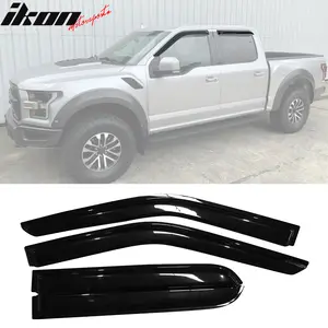 Window Visors for Ford F-Series Crew Cab 2015-2024 Slim Style Acrylic