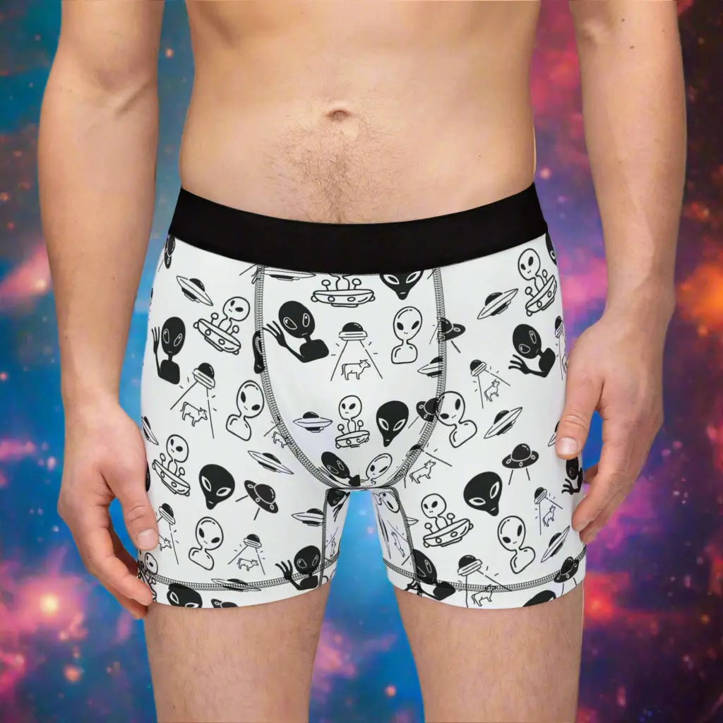 Alien Print Boxers | Soft Cotton Blend | Comfortable Fit
