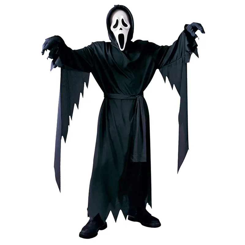 Halloween costumes for children and adults, scream-inducing outfits, horror movie cosplay costumes, scary dagger knives, clothing
