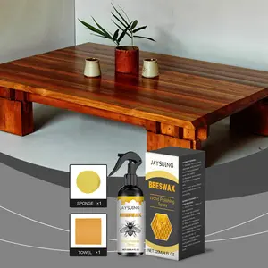 Beeswax Polish Spray Hardwood Floor Cleaner Long-Lasting Furniture Surface Home Furniture Household Polish Spray for Living Rooms Kitchens and Wood Furniture Floors