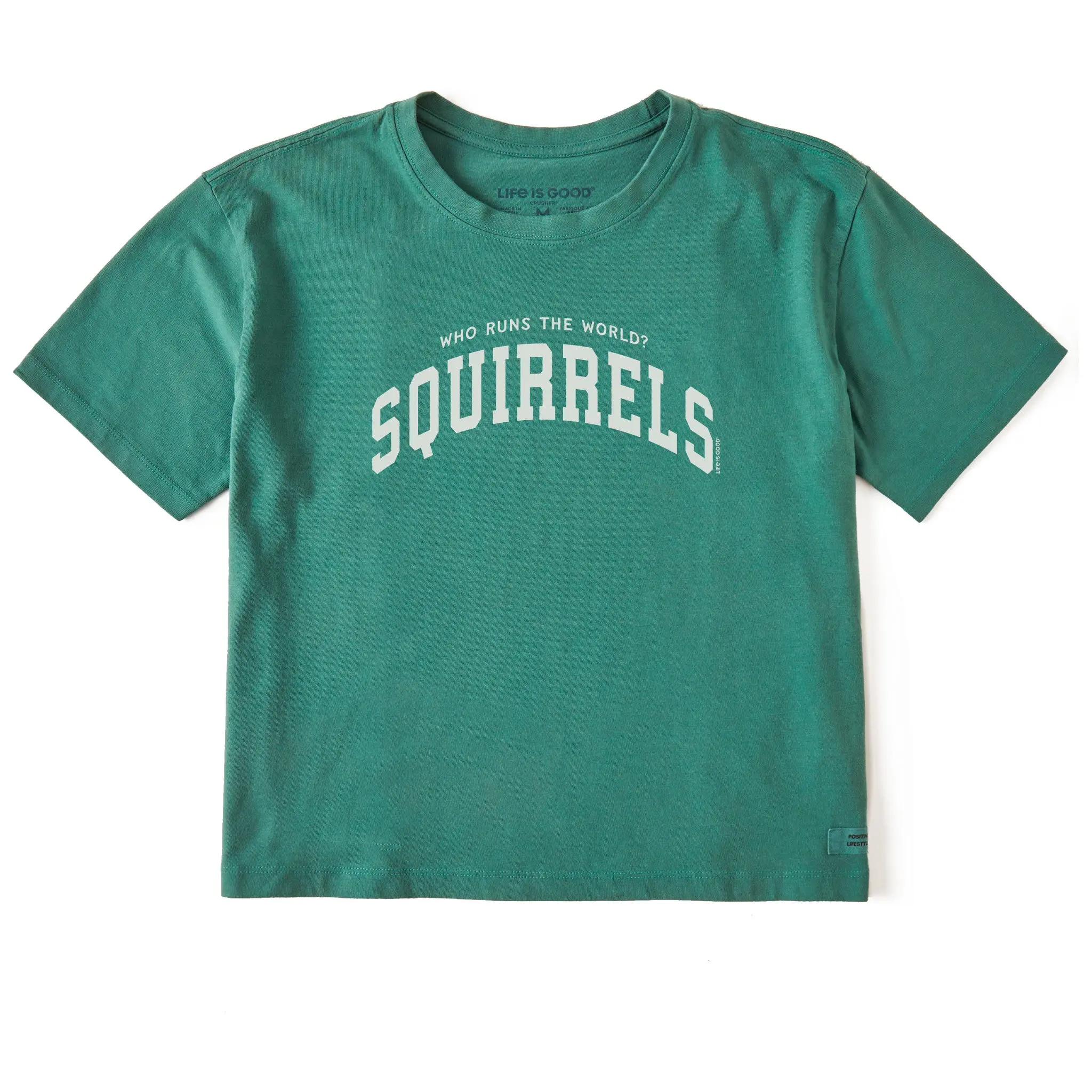 Women's Squirrels Arch Short Sleeve Crusher Boxy Tee