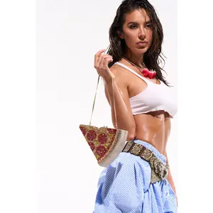 GRAB A SLICE RHINESTONE PIZZA CLUTCH