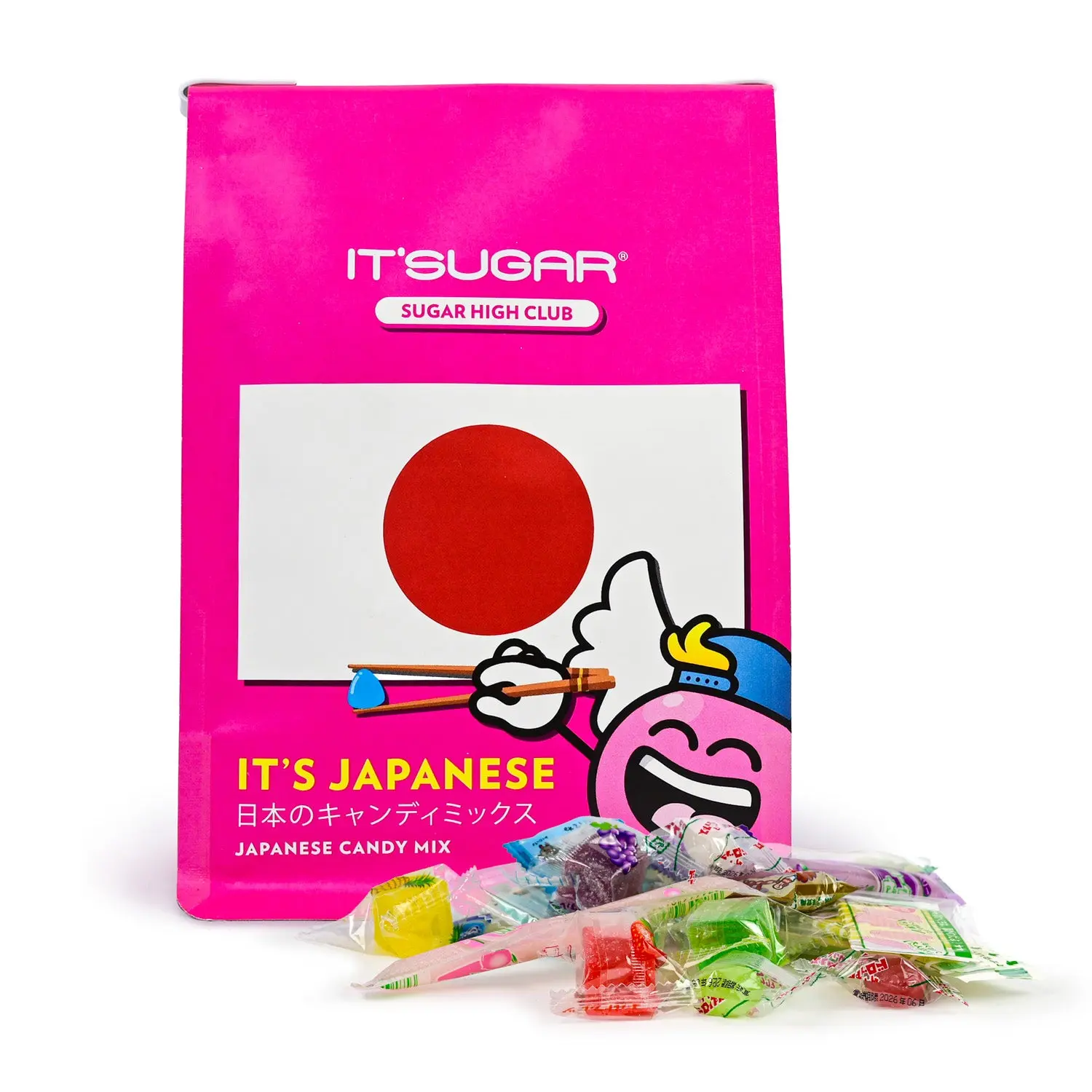 IT'SUGAR Japanese Candy Variety Gummy Mix - Flavorful, Bite-Sized Chewy Fruit Flavored Candies & Snacks Assortment