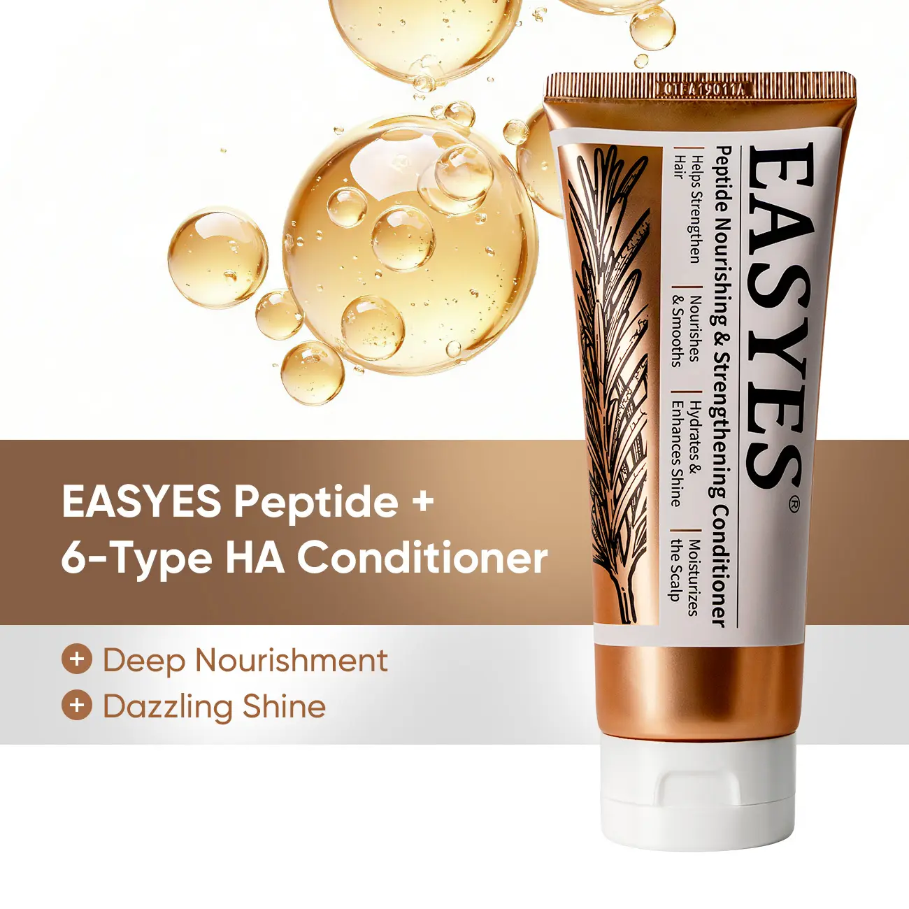 【Easyes】Shower Set Shampoo + Conditioner – Scalp-Safe Gentle Conditioner, Deep Scalp & Hair Nourishment, Fortify Hair, for Color Treated Hair, Dry Damaged Hair, 200ml (6.67oz) -K