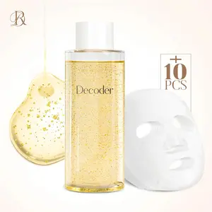 Decoder Liquid Gold Radiance Toner-Serum | 24K Gold, 10% Aloe Vera & Turkish Rose · Deep Hydration + Repair For Skin Glowing