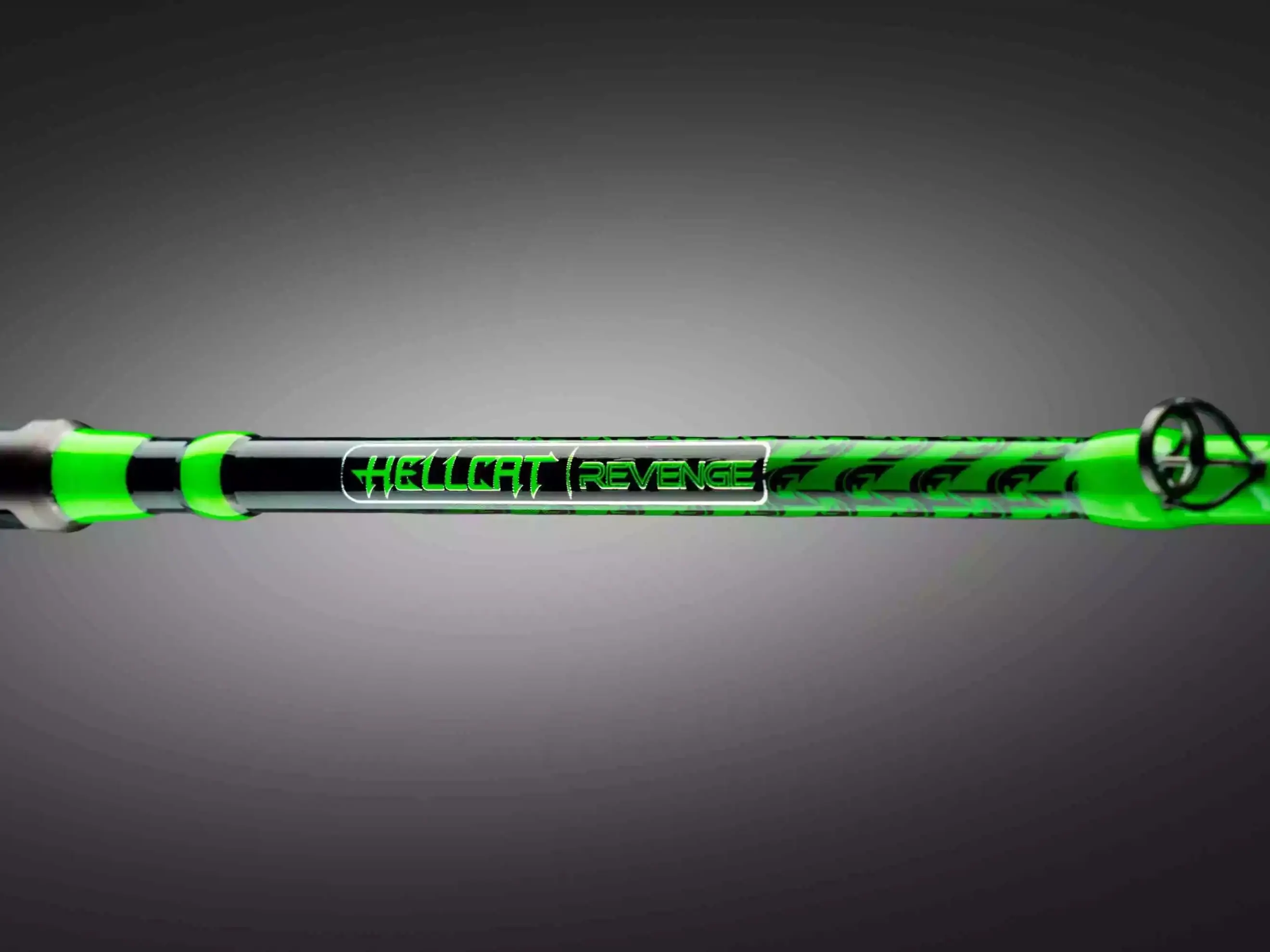 Green Hellcat Revenge Rod Series | World's Leading Fishing Rods for Freshwater, Saltwater & for Trophy Fish Size - Rubber-Silicone Grips for Unmatched Performance & Unmatched Quality