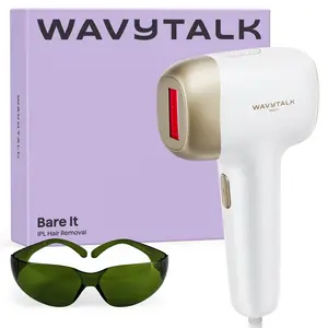 Wavytalk Bare It IPL Hair Removal with Ice Cooling, 3 Modes & 24J Dual-Pulse for Salon-Level Results on Face, Body & Bikini, Painless & Precise